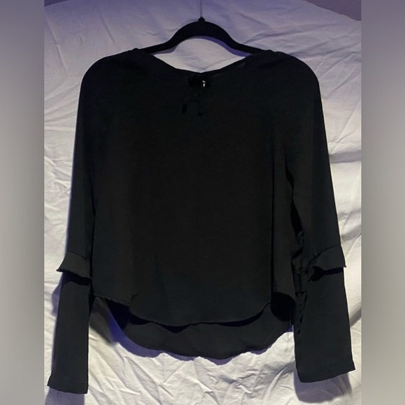 Black sheer blouse - Picture 2 of 3